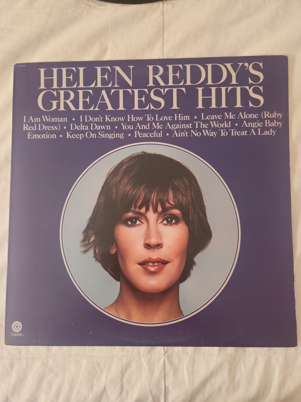 Helen Reddy's Greatest Hits - Purple Vinyl Cover NEVER PLAYED HIDDEN STASH